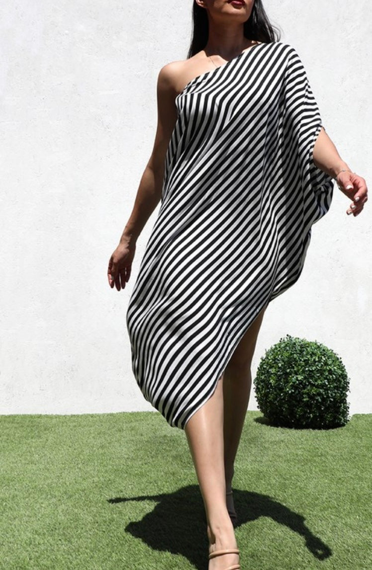 Striped Loose Fit Dress
