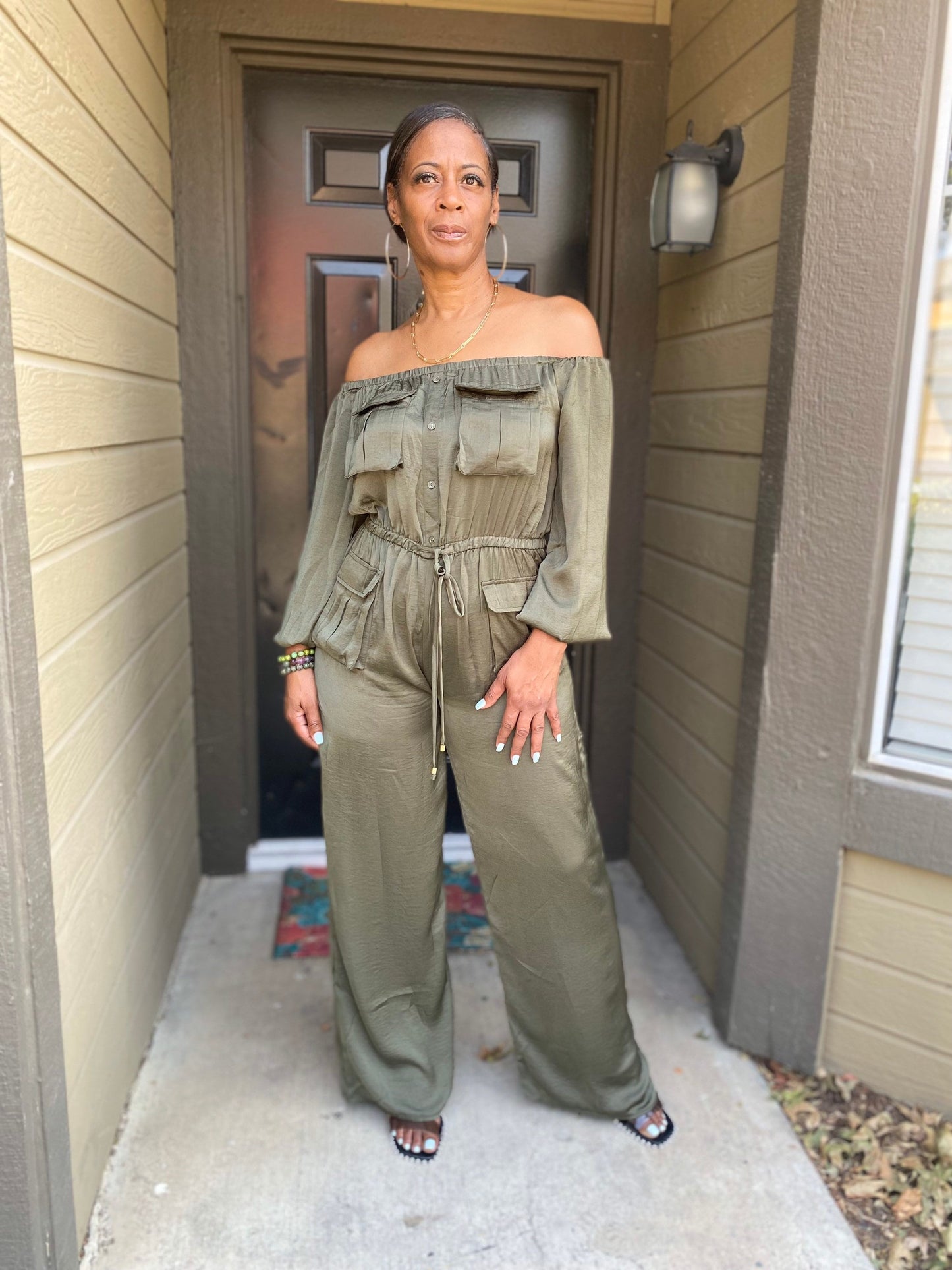 Olive Green Jumpsuit