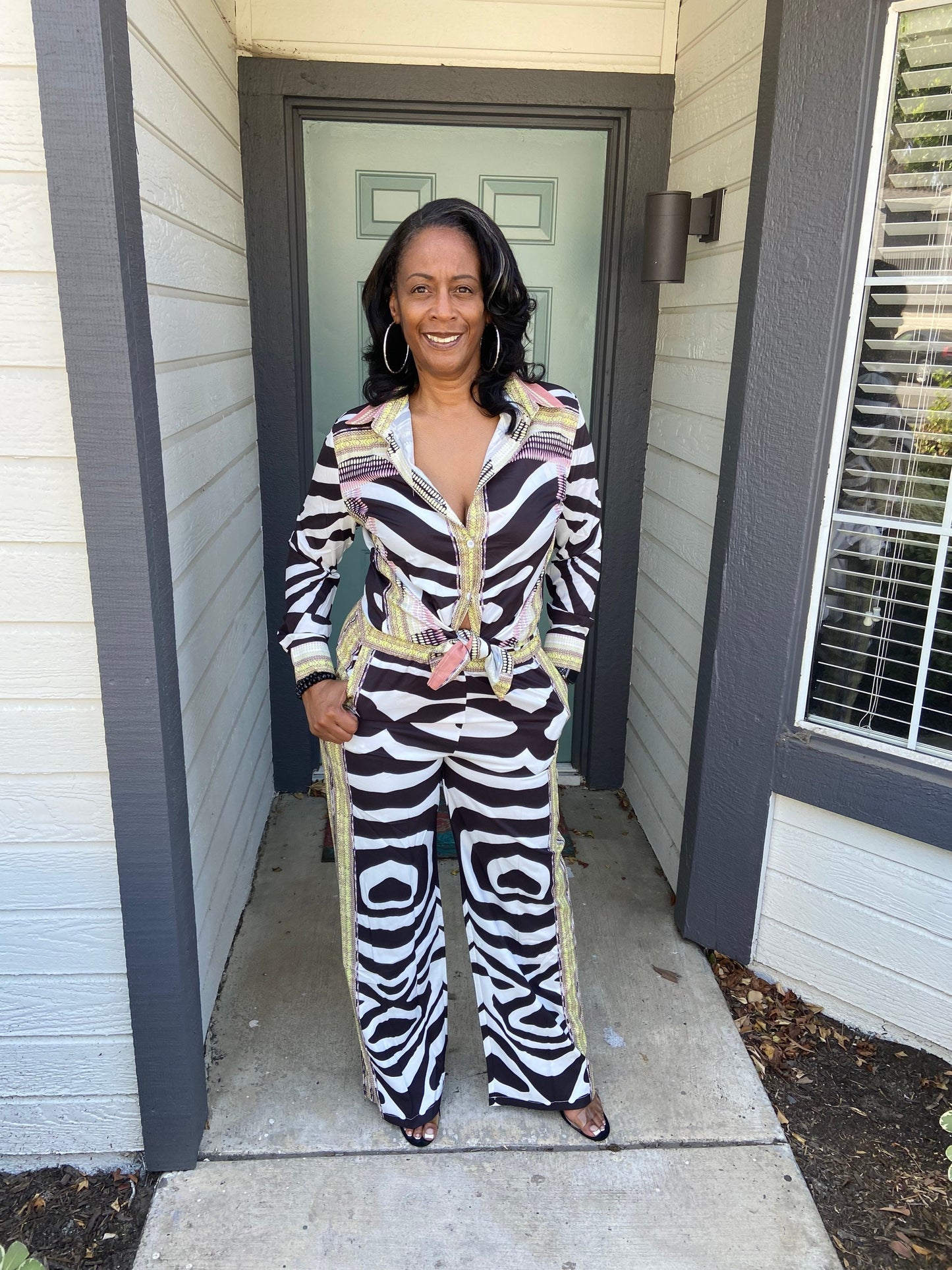 Wide legged 2 piece set
