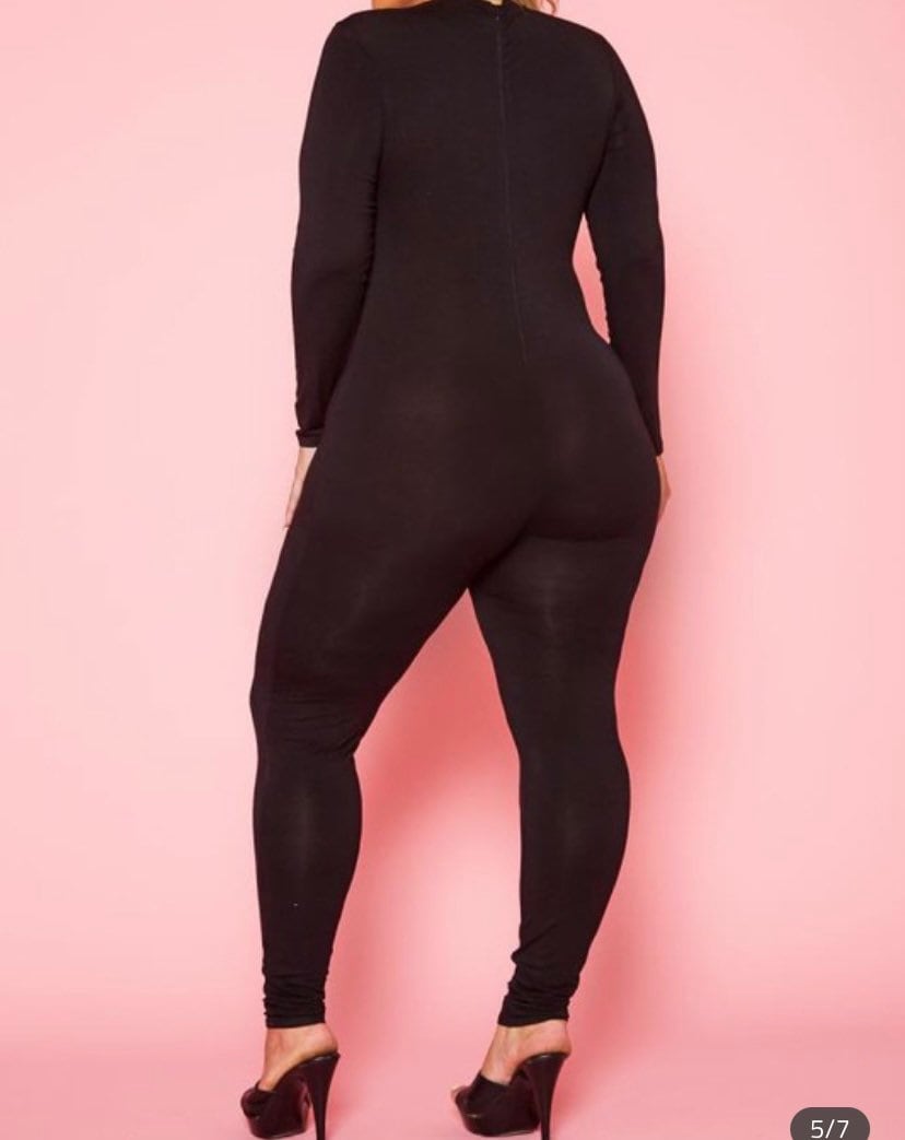 Plus Size Bodycon Jumpsuit