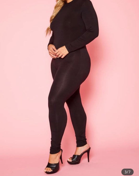 Plus Size Bodycon Jumpsuit