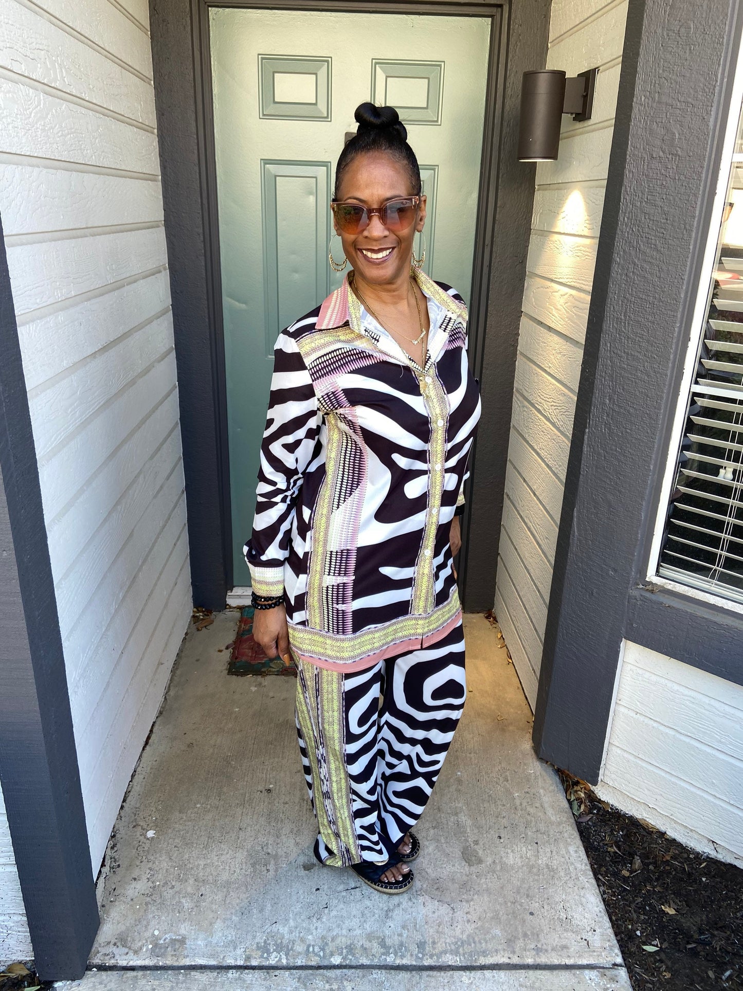 Wide legged 2 piece set