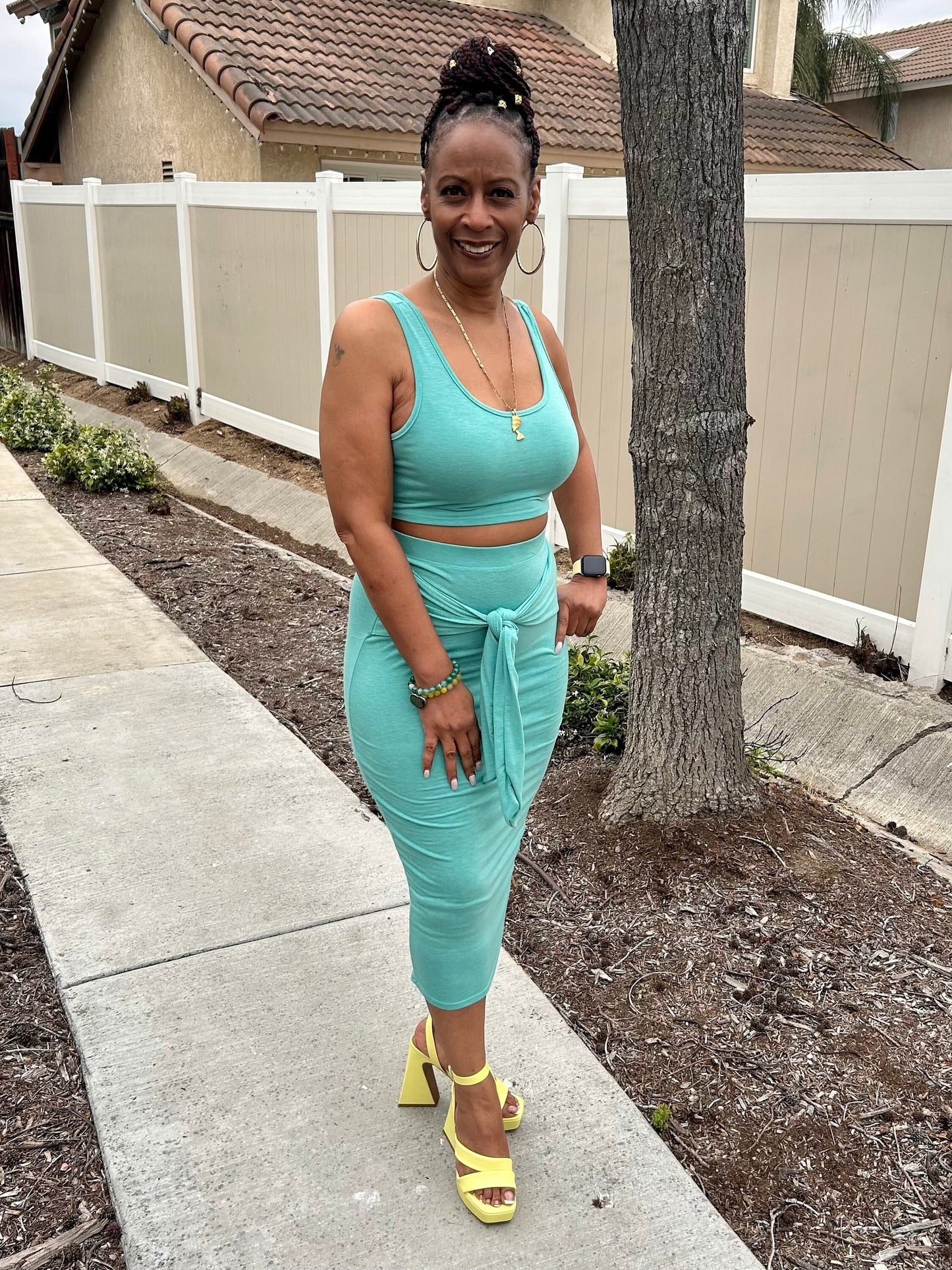 Mint Green 2 piece set