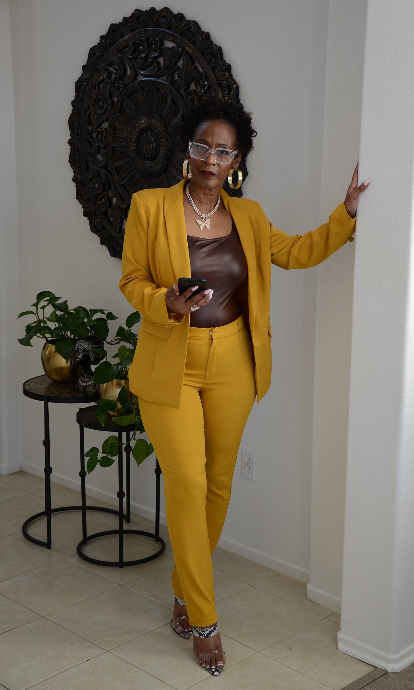 Mustard 2pc VP LIFE SUIT