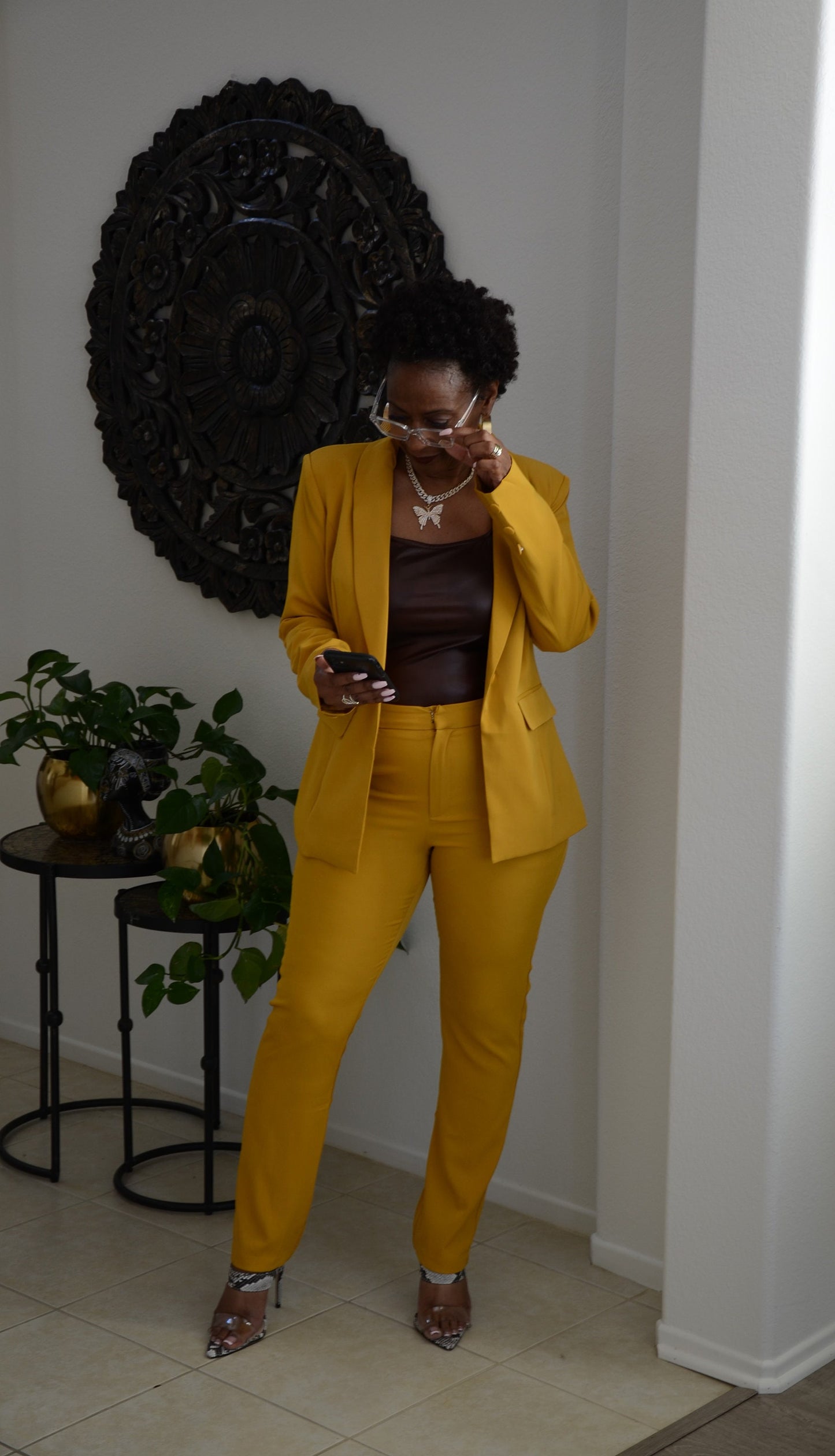 Mustard 2pc VP LIFE SUIT