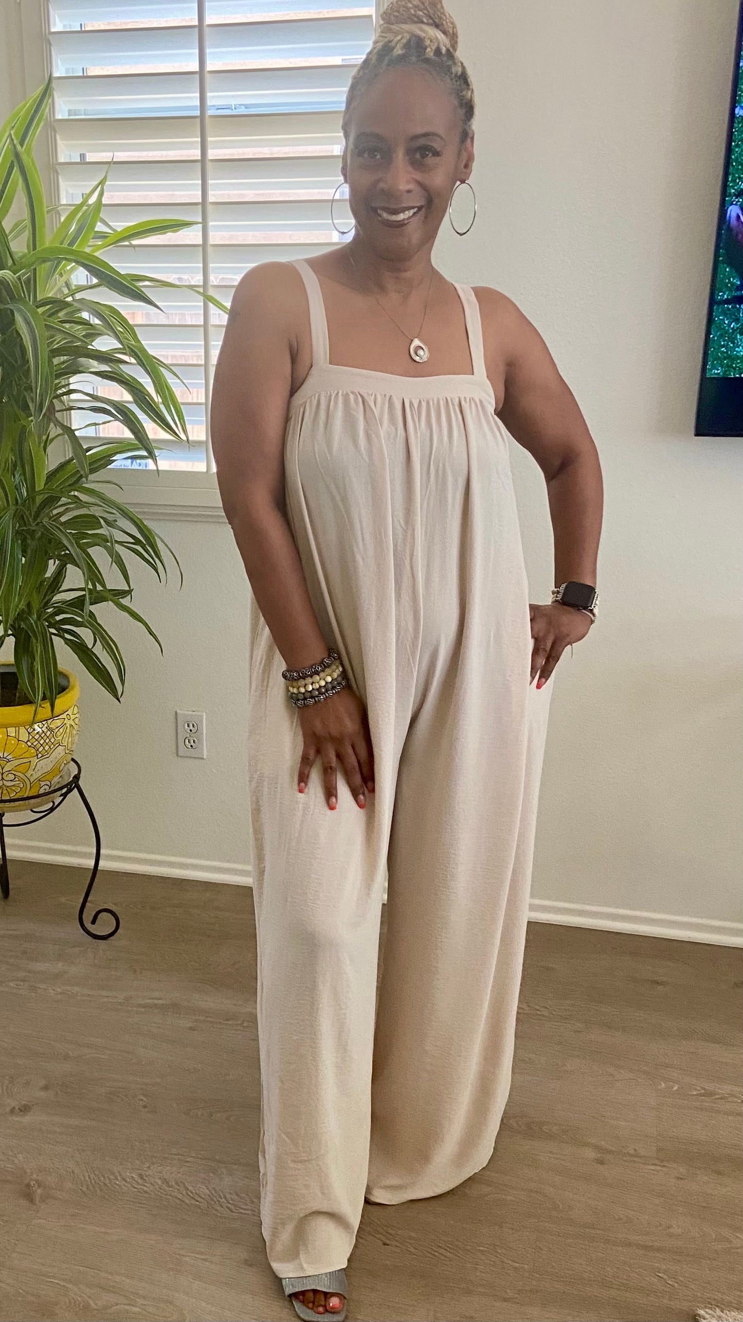 Women's Casual Loose Sleeveless Jumpsuit